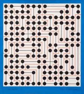 Pistematriisi, 2007 (akryyli paperille)